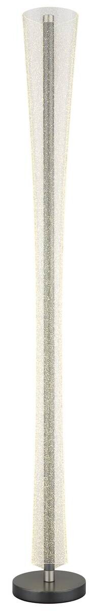 GLOBO LED-Stehleuchte nickel matt anthrazit klar Metall Kunststoff H/D: ca. 155x20 cm 1 Brennstellen