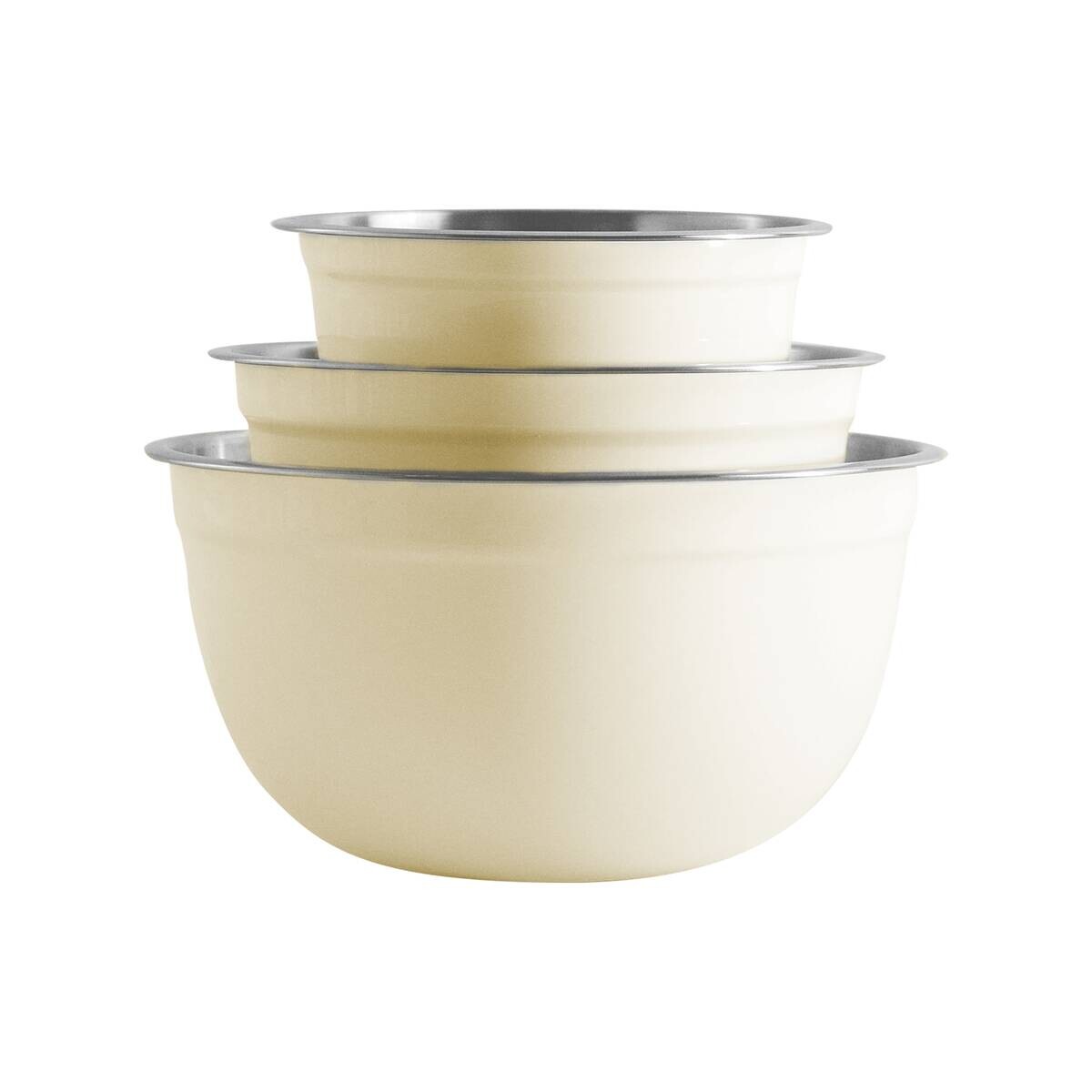 SAN IGNACIO Schalenset Natur beige Edelstahl