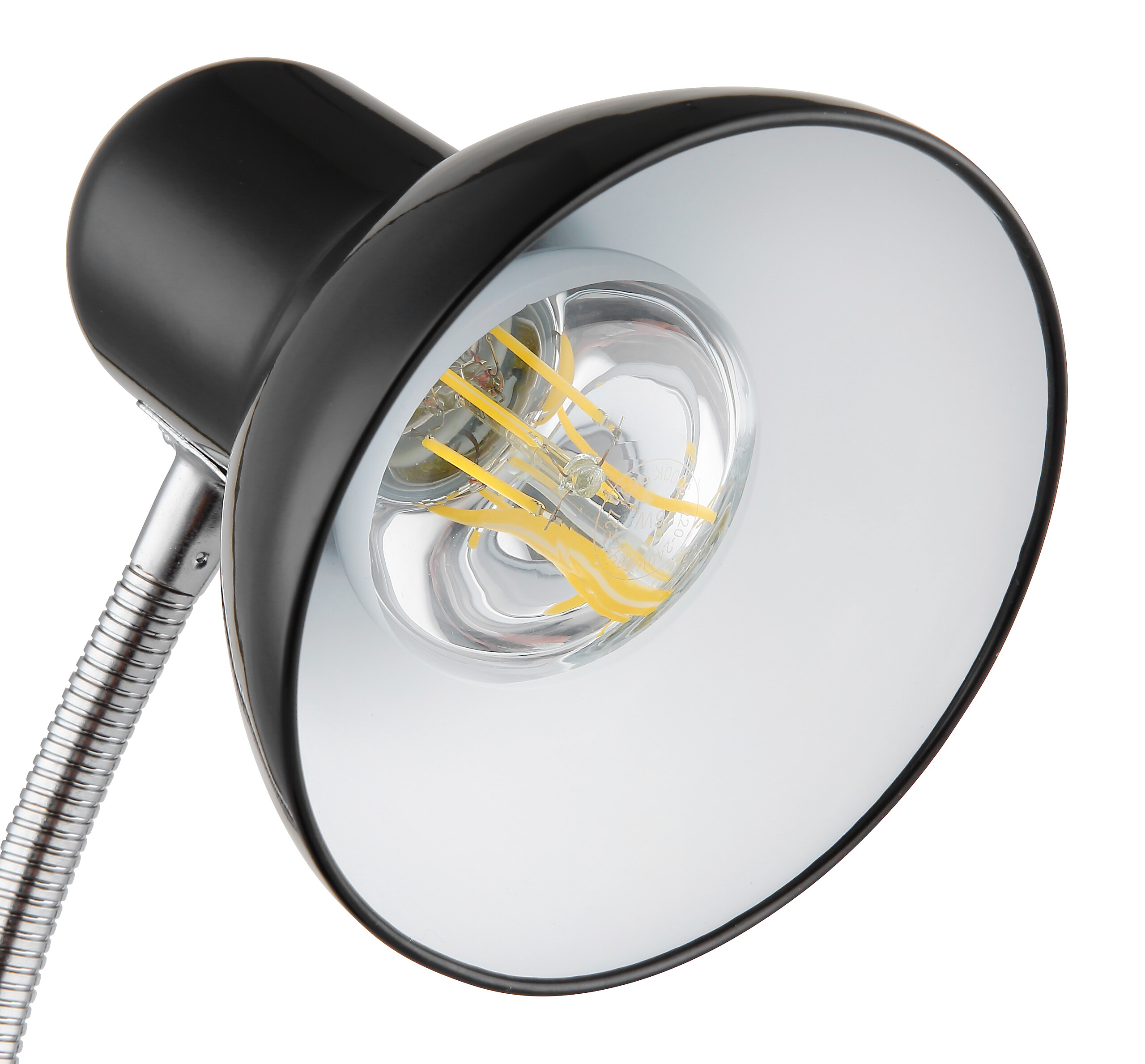 GLOBO Tischleuchte schwarz Kunststoff Metall B/H/L: ca. 15x20,5x15 cm E27 1 Brennstellen