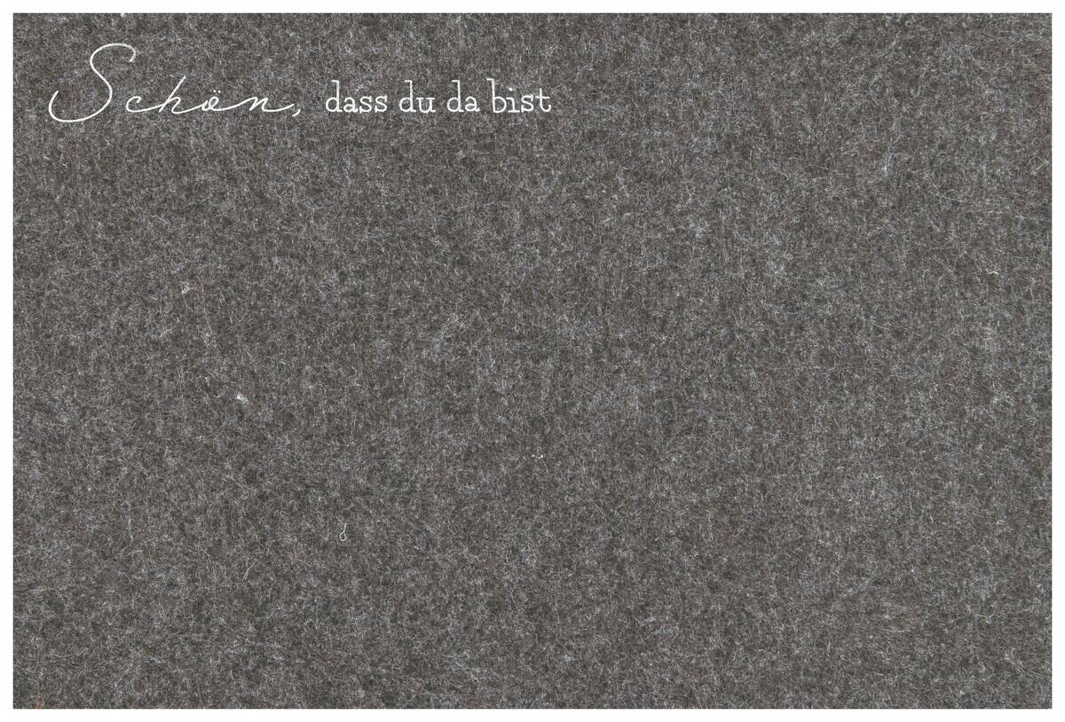 Platzset hellgrau Filz B/L: ca. 45x30 cm