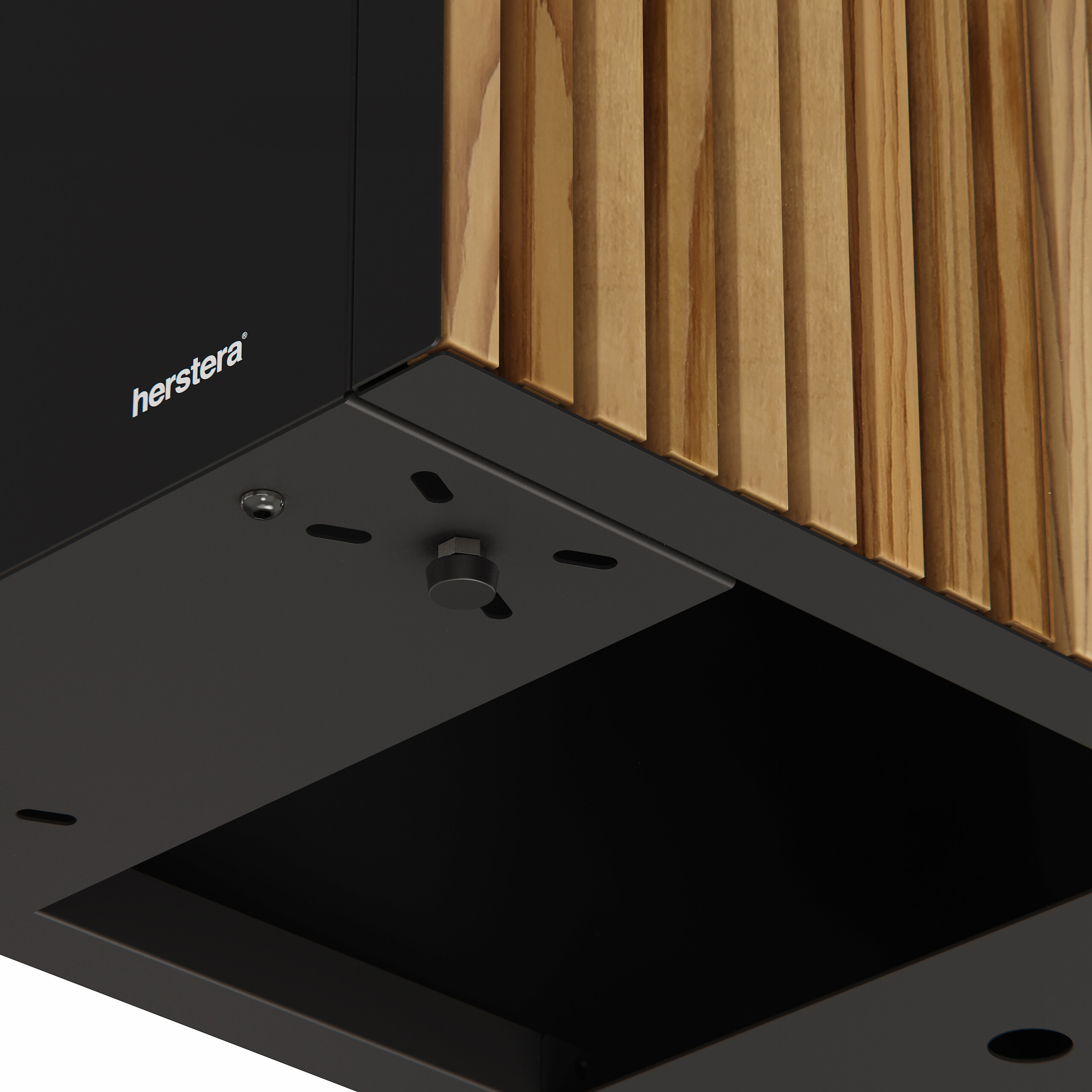 Herstera Garden Pflanzkübel Deco Planter schwarz Holz B/H/L: ca. 120x80x40 cm