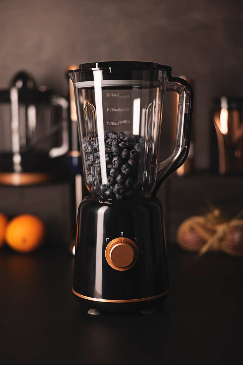 BERGNER Stabmixer schwarz Stahl Kunststoff B/H/L: ca. 18x40,5x20,5 cm