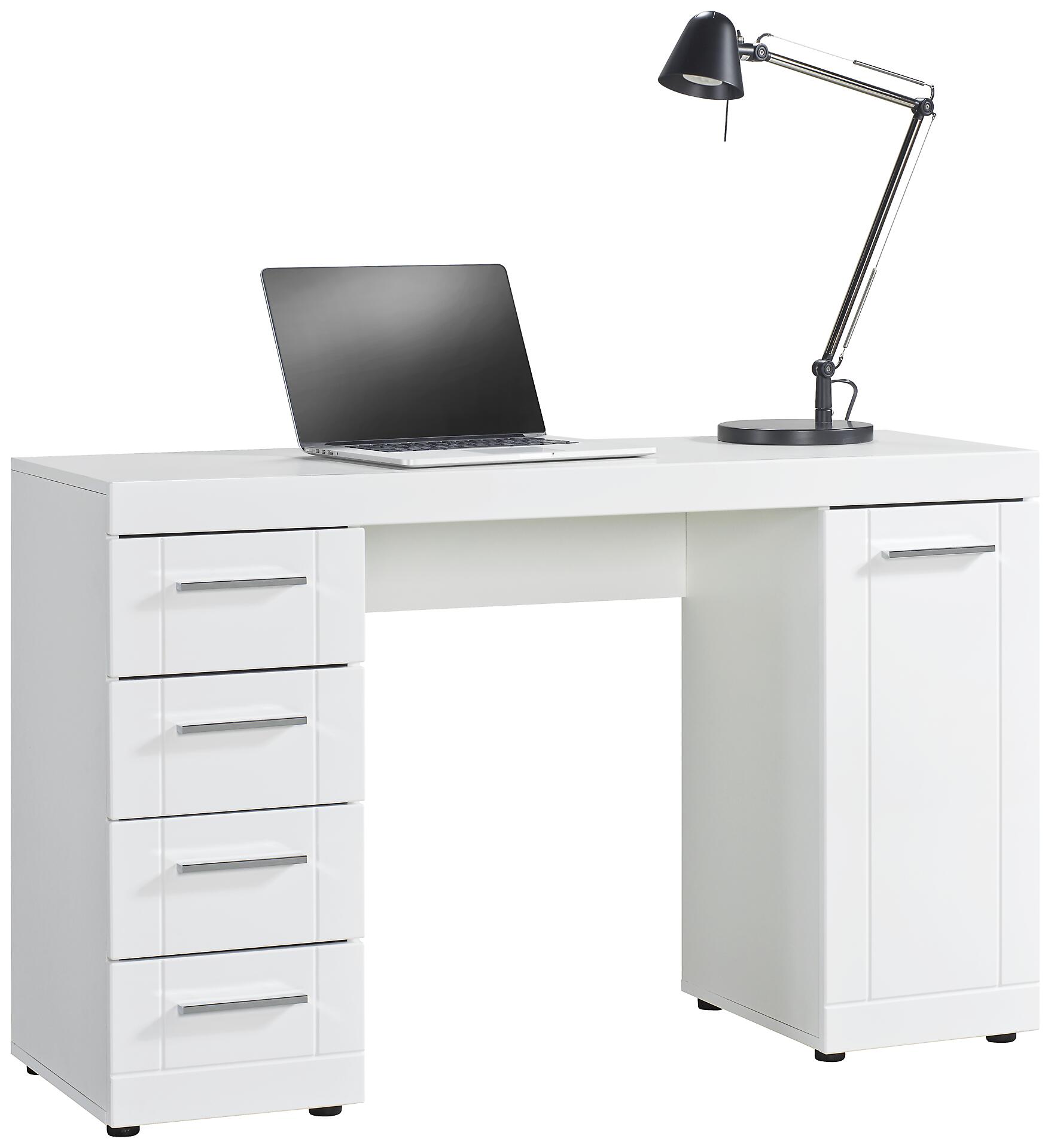 Schreibtisch Atlanta weiß weiß Hochglanz B/H/T: ca. 120x75x40 cm Schreibtisch Atlanta weiß weiß Hochglanz B/H/T: ca. 120x75x40 cm