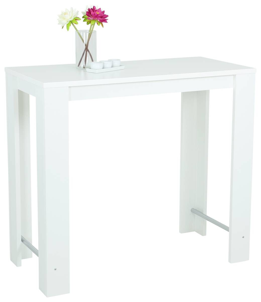 Bartisch FRIEDA T weiß Holzwerkstoff B/H/T: ca. 120x108x58 cm