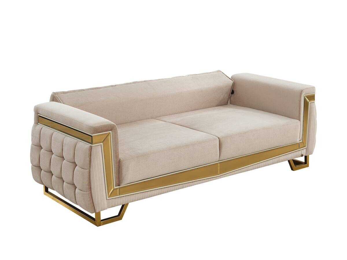 Sofa 3-2-1 Pera beige Webstoff