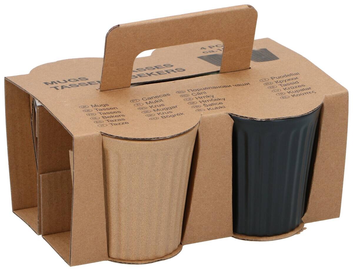 Kaffeebecher mehrfarbig Steinzeug B/H/L: ca. 7,2x8,1x7,2 cm