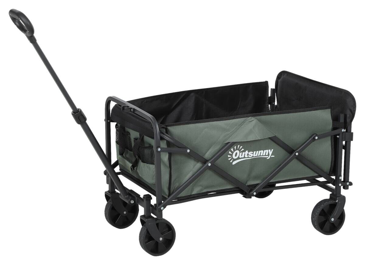 Outsunny Gartenwagen grün Polyester B/H/L: ca. 46x92x114 cm
