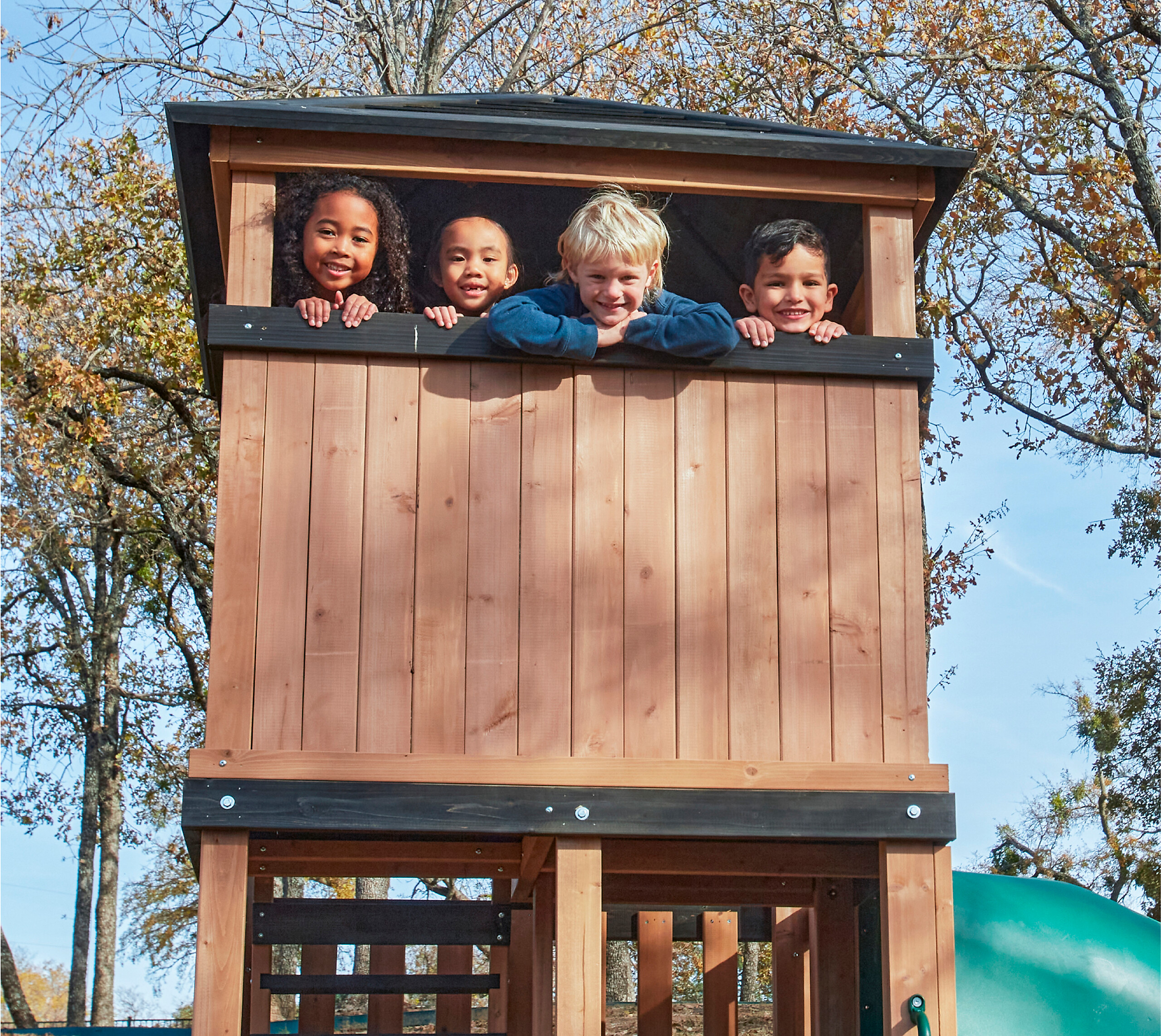 Zwerkules Spielturm Ramba natur B/H/L: ca. 295x380x195 cm