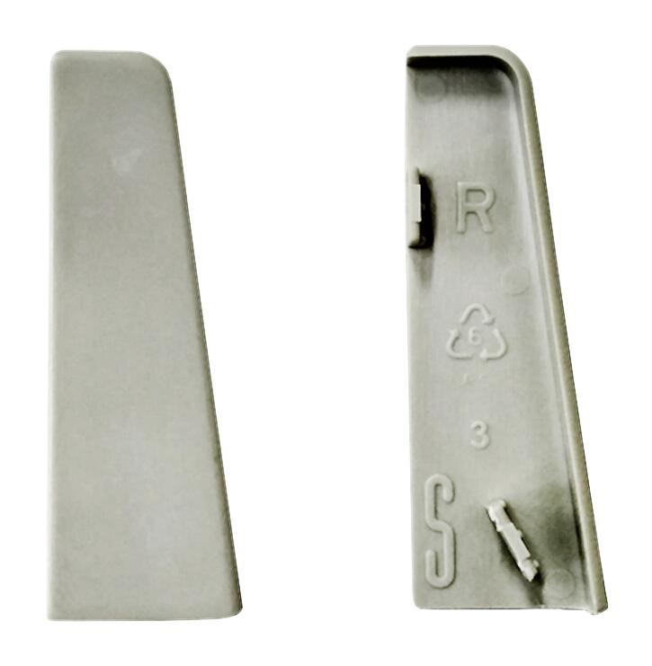 Endkappe grau L/B/H: ca. 1x1x5,8 cm