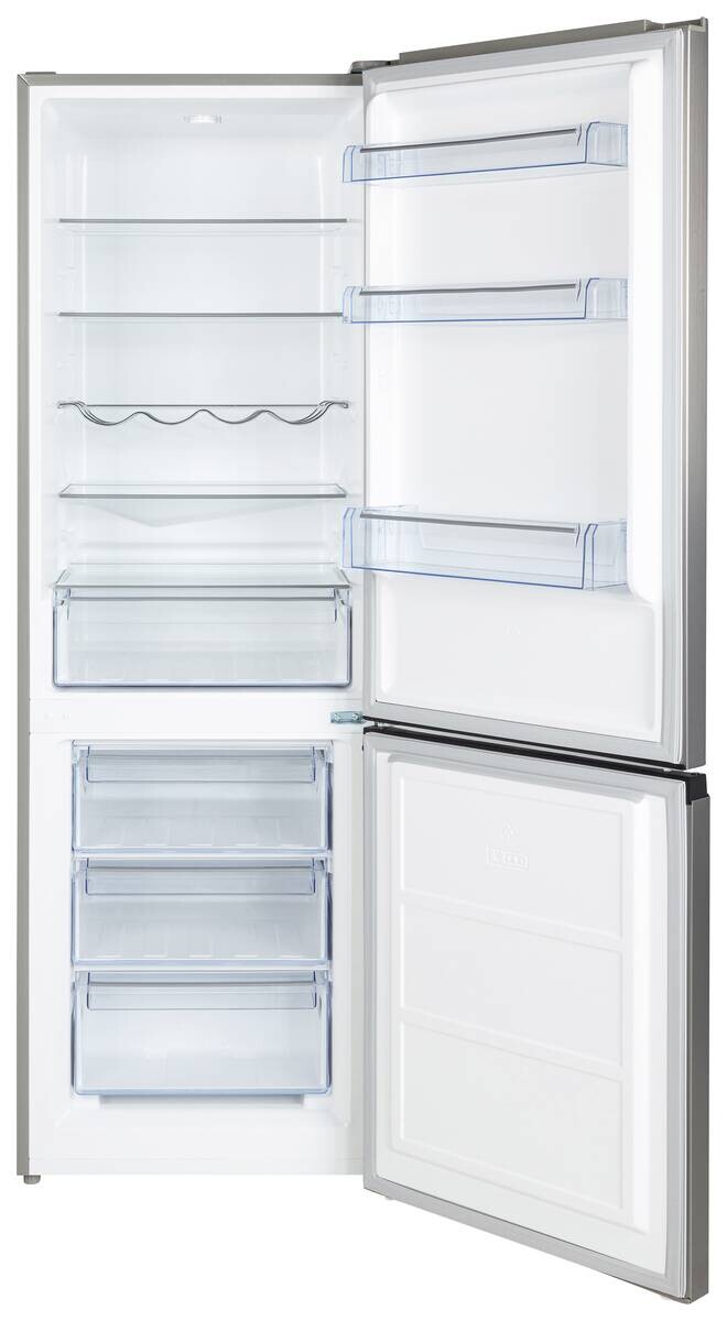 POCOline Kühl-/Gefrierkombination KGK186-315 CIX Edelstahloptik B/H/T: ca. 60x186x61 cm