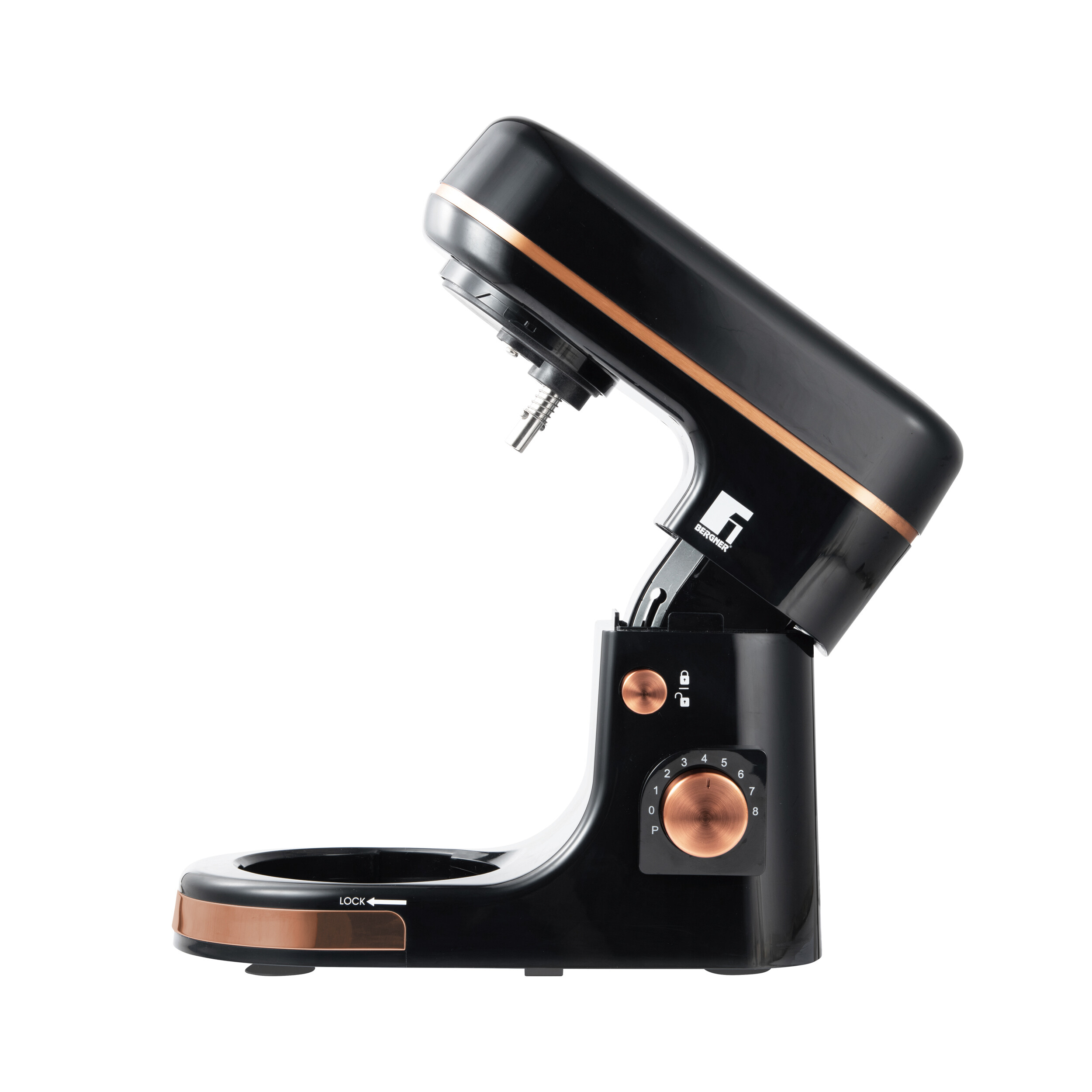 BERGNER Küchenmaschine schwarz silber B/H/L: ca. 23,5x31,8x35 cm