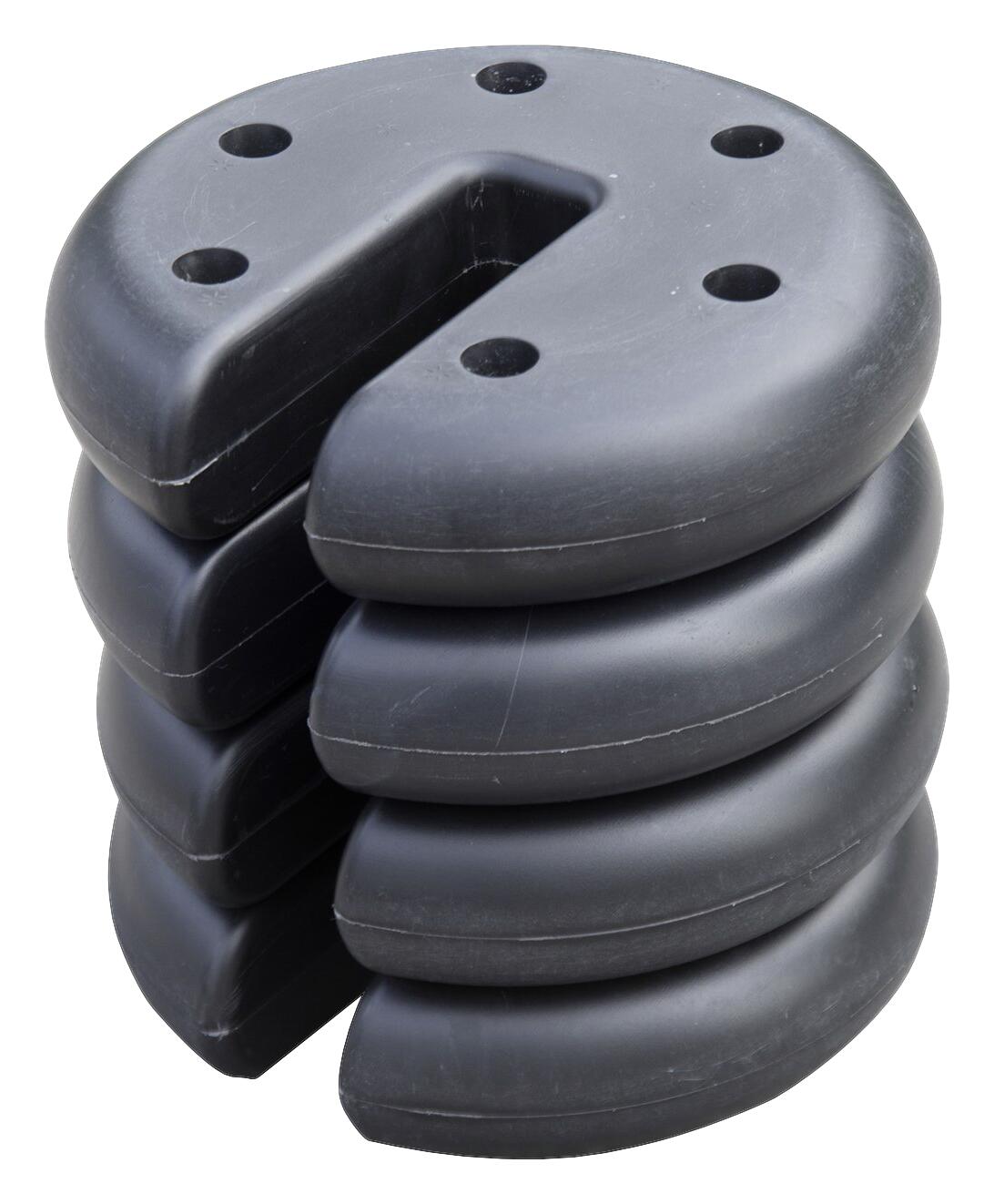 Outsunny Gewichte für Faltpavillon schwarz Beton H/D: ca. 4,5x20 cm