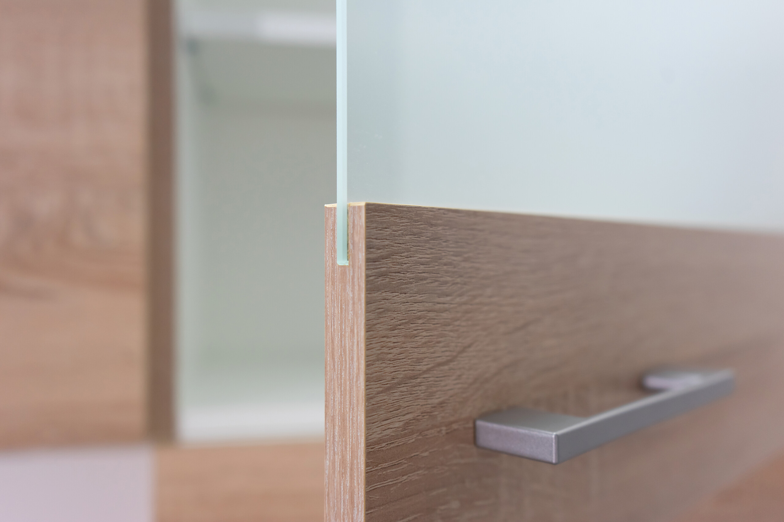 Glashängeschrank Samoa weiß Eiche Nachbildung B/H/T: ca. 50x54,8x32 cm