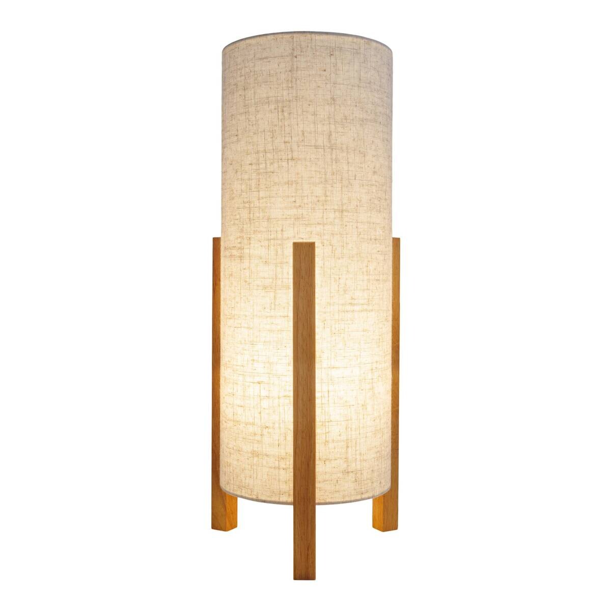 Näve Leuchten Tischleuchte 3193927 natur Textil B/H/T: ca. 22x52x22 cm E27 1 Brennstellen