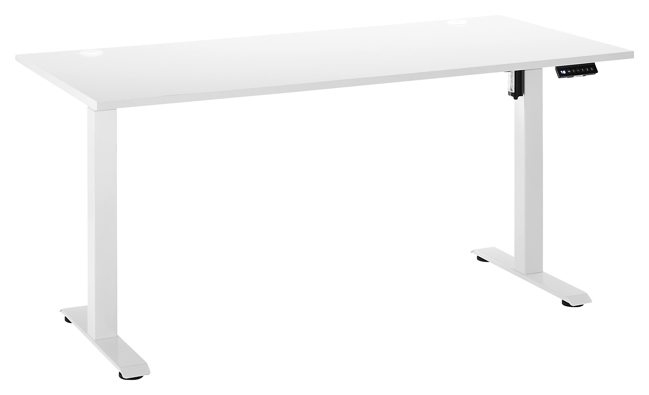 höhenverstellbarer Schreibtisch Ben weiß B/H/T: ca. 137x120x68 cm höhenverstellbarer Schreibtisch Ben weiß B/H/T: ca. 137x120x68 cm