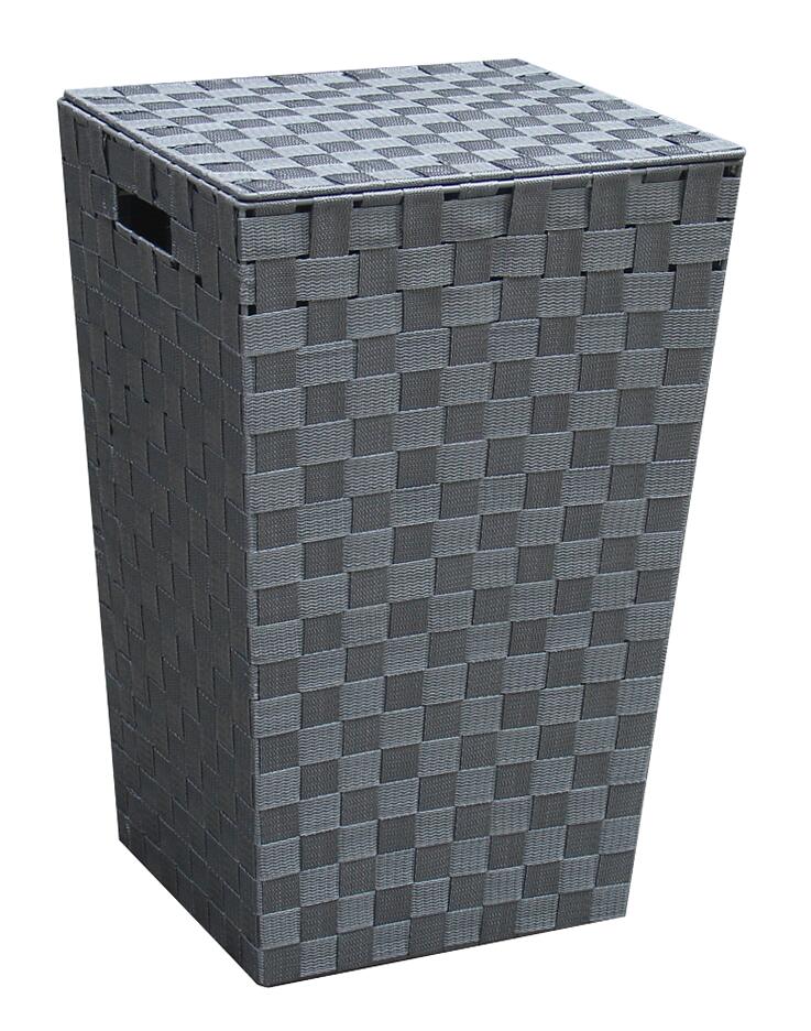 POCOline Wäschekorb grau Nylon B/H/L: ca. 31,5x52x33 cm