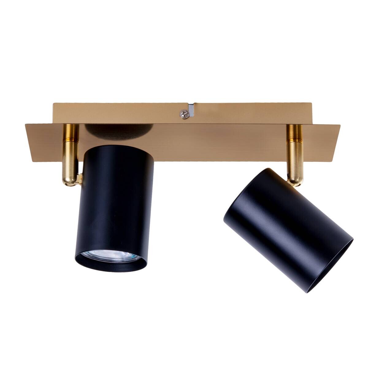 Näve Leuchten Deckenleuchte 1394822 gold schwarz Metall B/H/T: ca. 7x13,5x24 cm GU10 2 Brennstellen