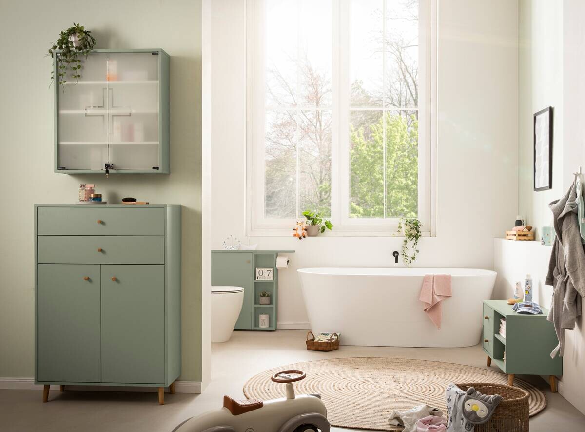 Highboard Bjarne Pistazie B/H/T: ca. 77x113,4x33,5 cm Highboard Bjarne Pistazie B/H/T: ca. 77x113,4x33,5 cm