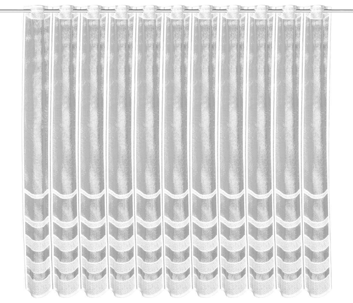 creative lifestyle Scheibengardine Alma weiß B/L: ca. 150x110 cm