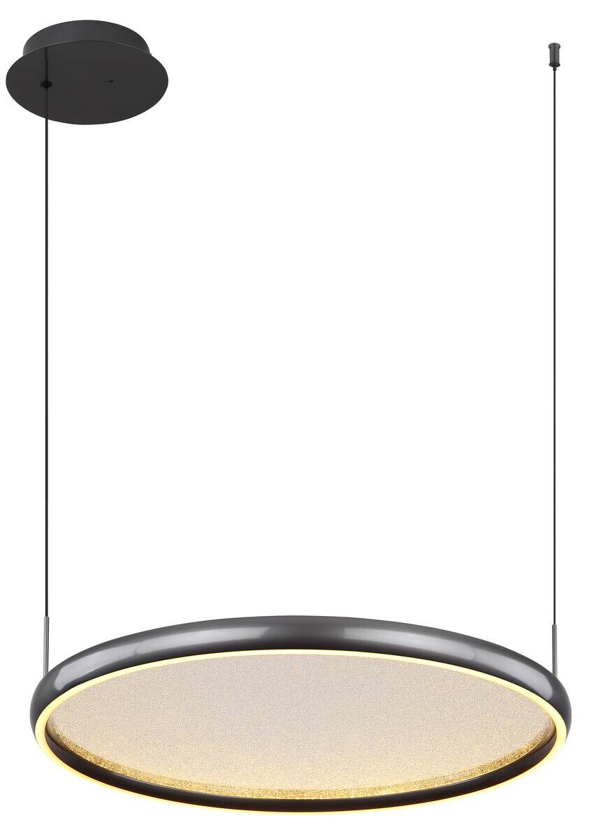 GLOBO LED-Pendelleuchte schwarz Metall Aluminium B/H/L: ca. 60x150x63 cm 1.0 Brennstellen