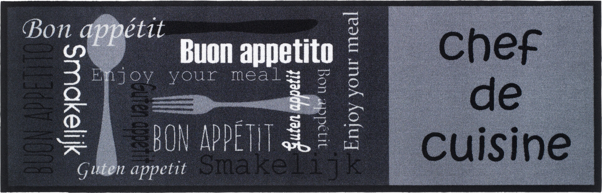 Küchenläufer Cook&Wash grau B/L: ca. 50x150 cm