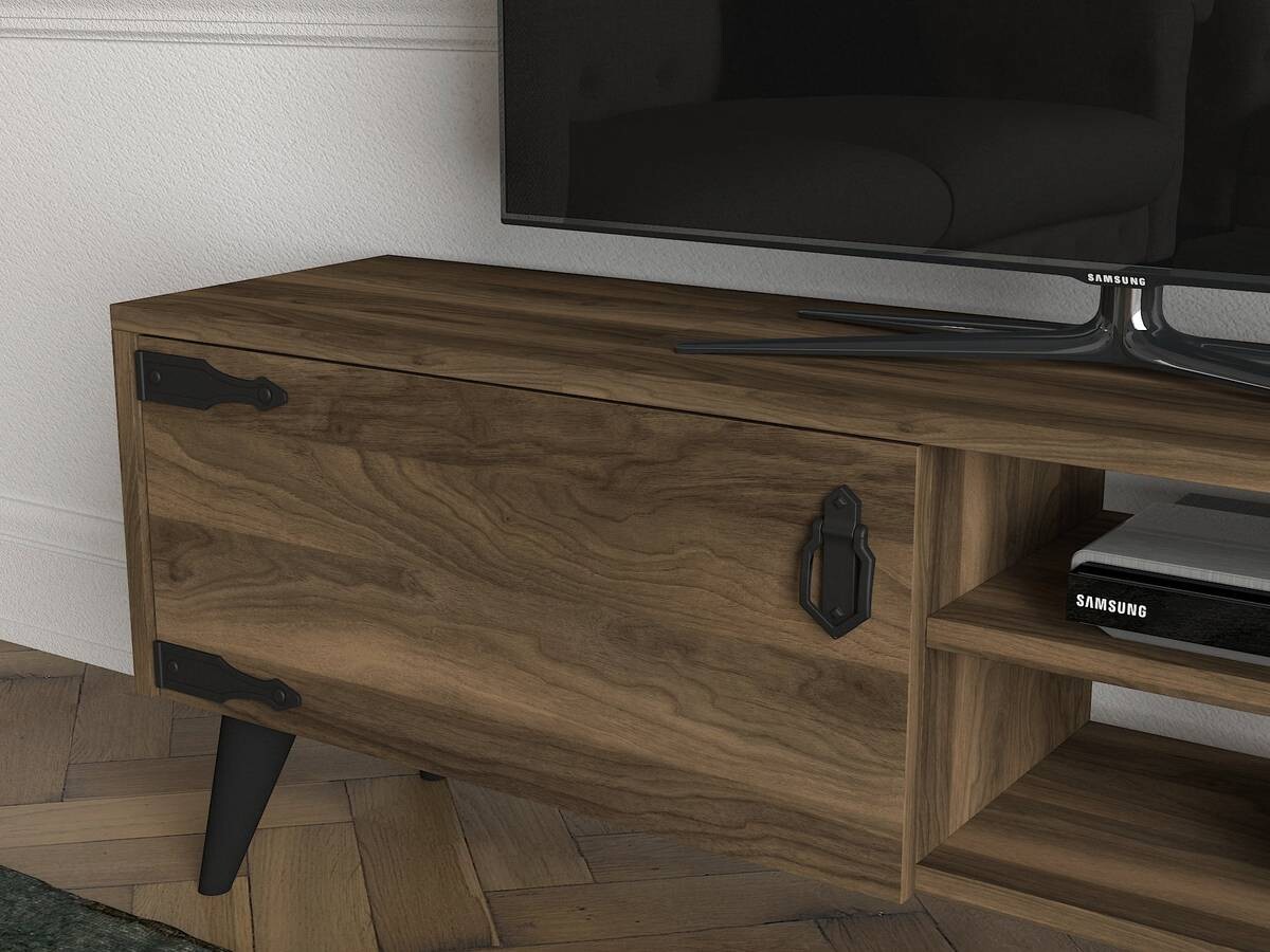 Wohnwand Anthes walnuss Nachbildung B/H/T: ca. 180x41x30 cm