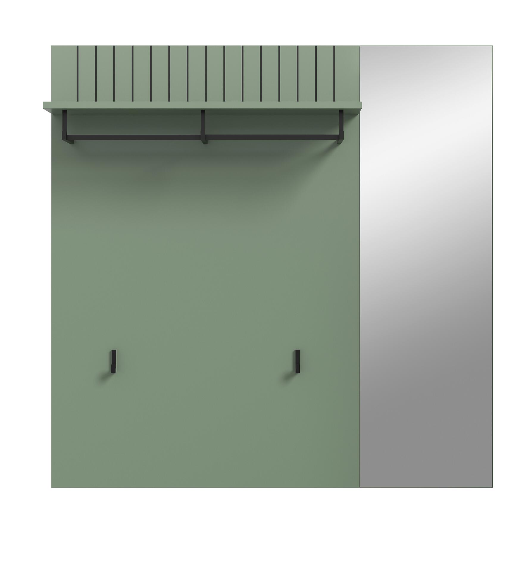 Garderobenpaneel STATION grün B/H/T: ca. 106x106x27 cm Garderobenpaneel STATION grün B/H/T: ca. 106x106x27 cm