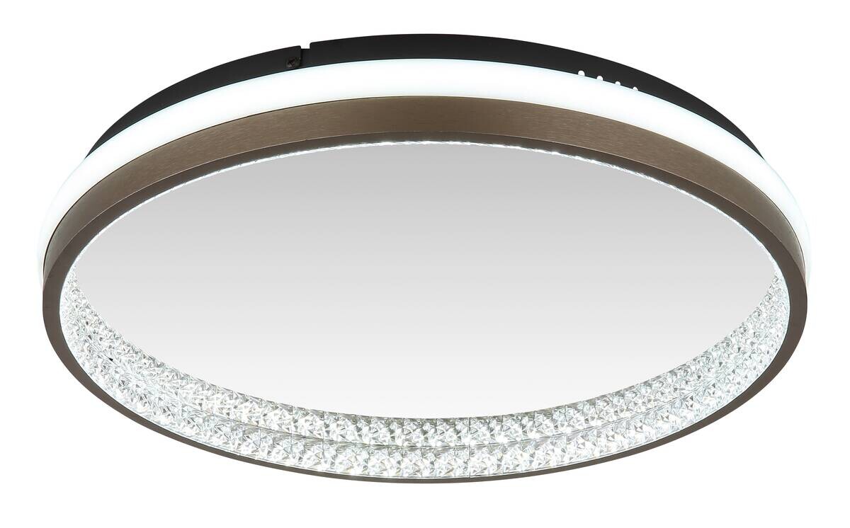 GLOBO LED-Deckenleuchte Opal dunkelgrau mattschwarz Kunststoff Metall H/D: ca. 6x39,7 cm 1 Brennstellen