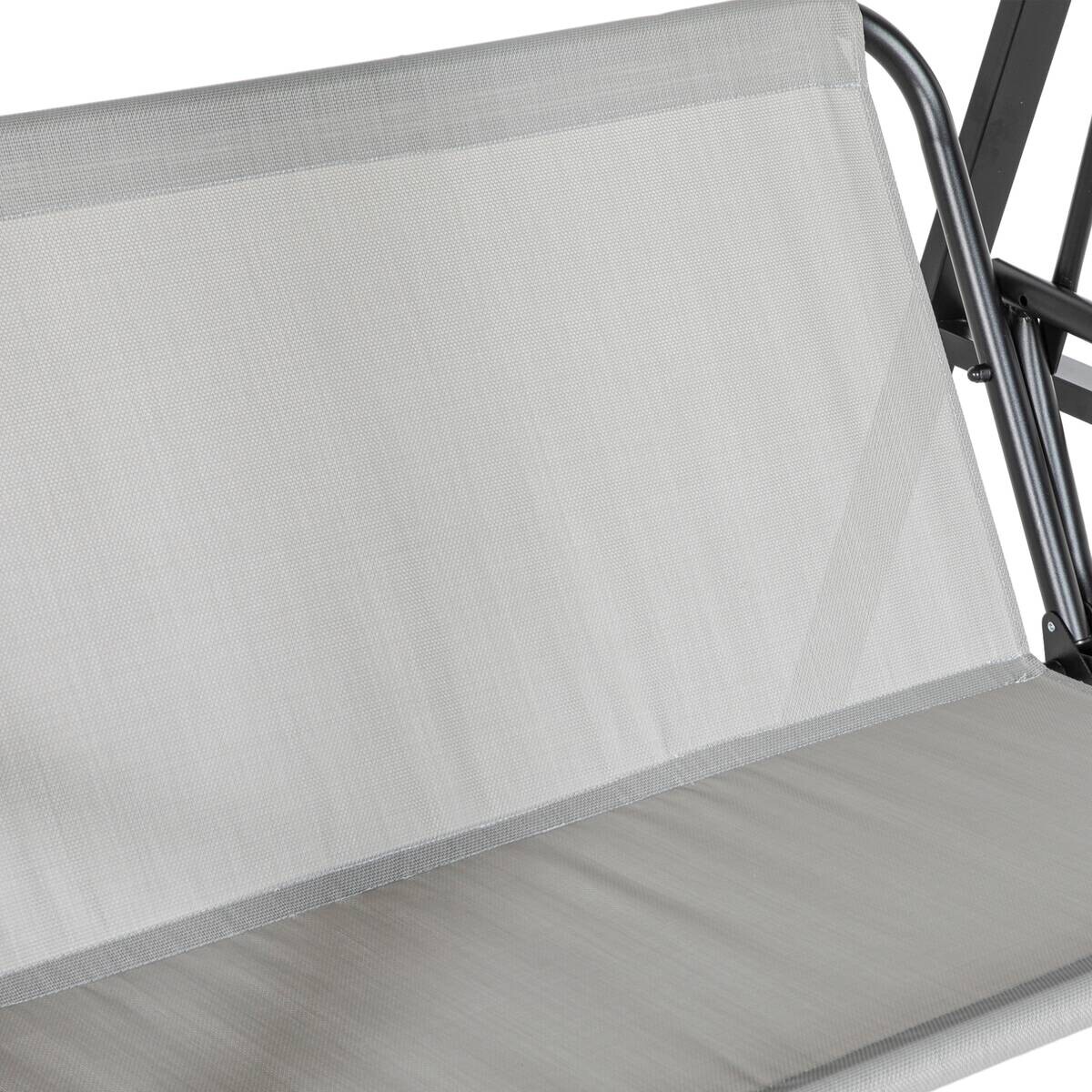 Outsunny Hollywoodschaukel grau Stahl B/H/L: ca. 116x172x145 cm