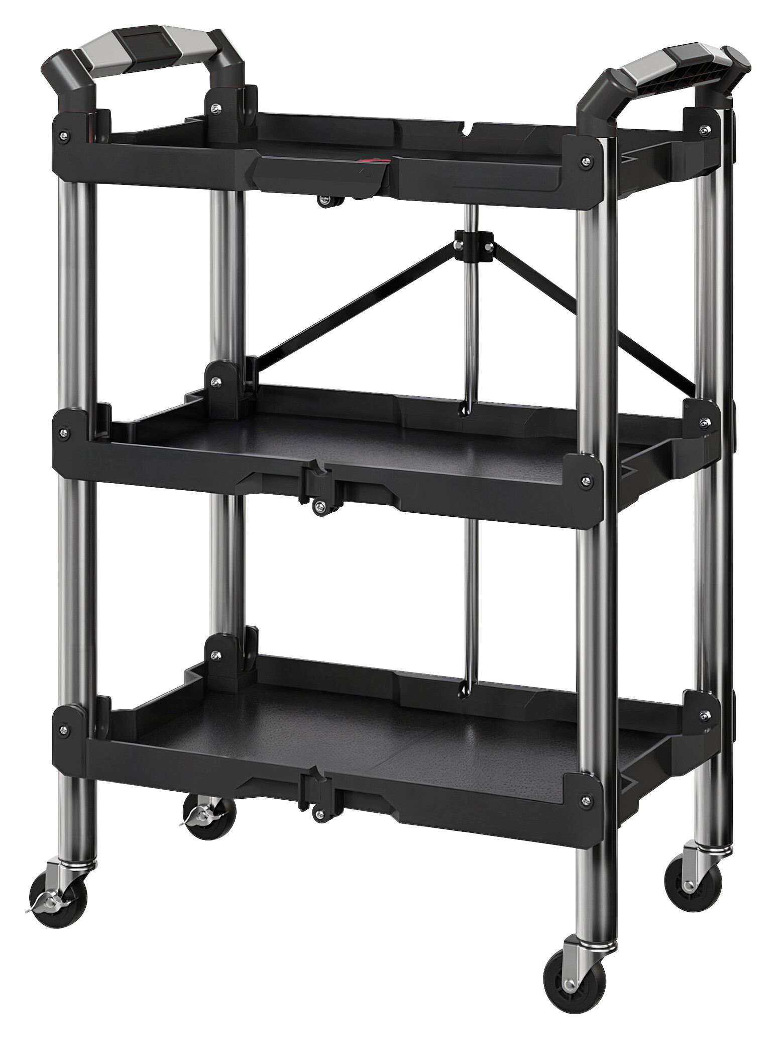 Werkstattwagen schwarz B/H/L: ca. 37x84x64 cm