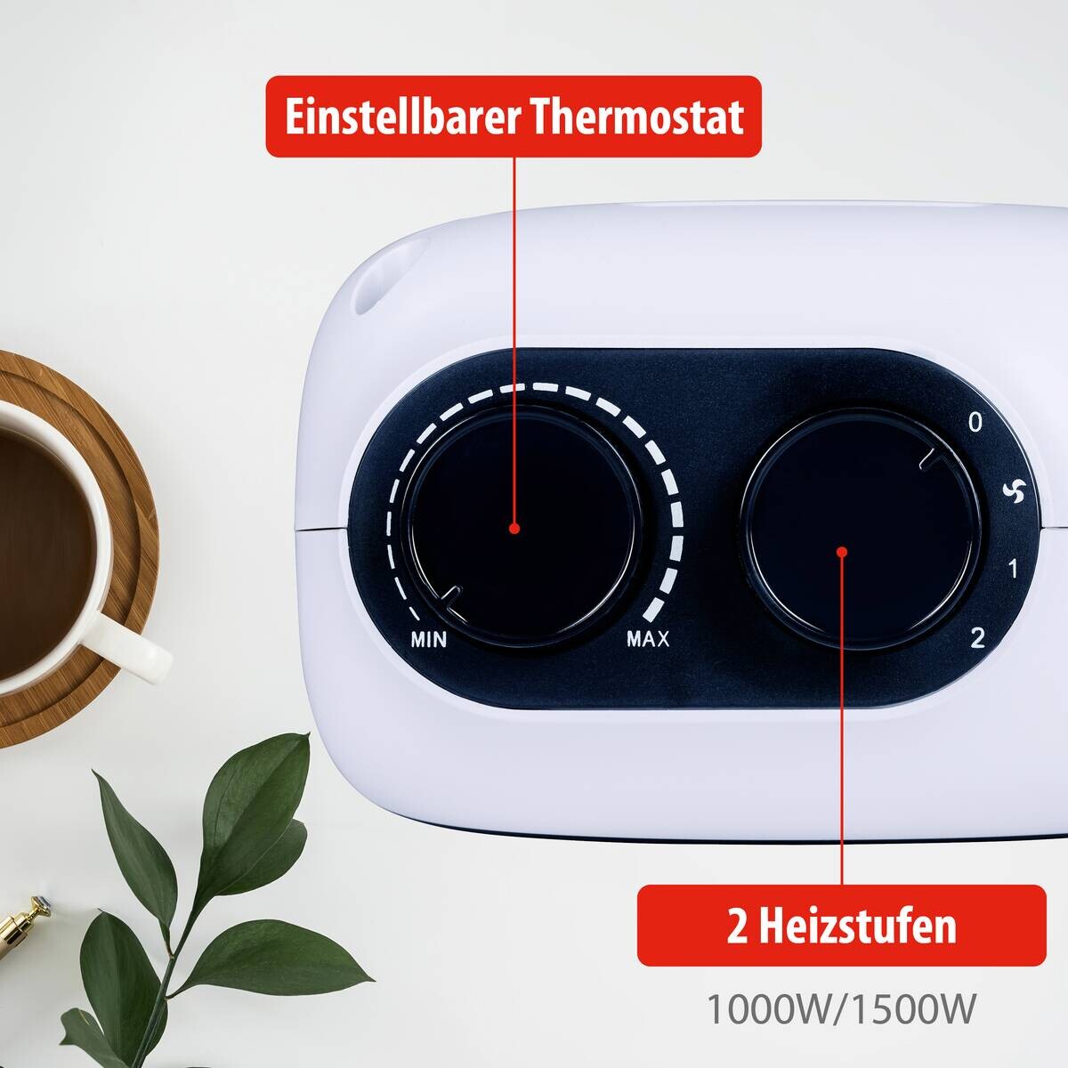 alpina Heizlüfter PTC-1601 B/H/T: ca. 16x22x11 cm ca. 1500 W