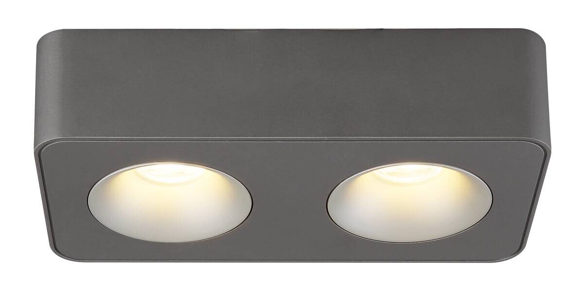 GLOBO LED-Spot dunkelgrau klar Kunststoff Metall B/H/T: ca. 22,4x5,5x11,7 cm 1 Brennstellen