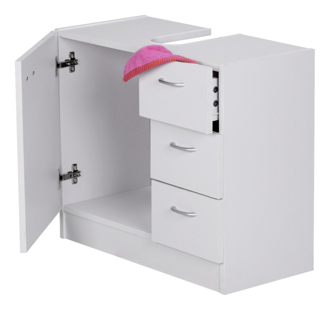 Waschbeckenunterschrank weiß B/H/T: ca. 30x54x63 cm