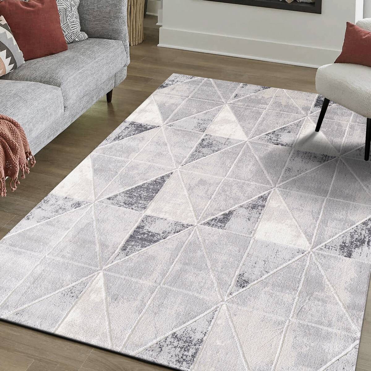 Sanat Teppich Harmony hellgrau B/L: ca. 80x300 cm