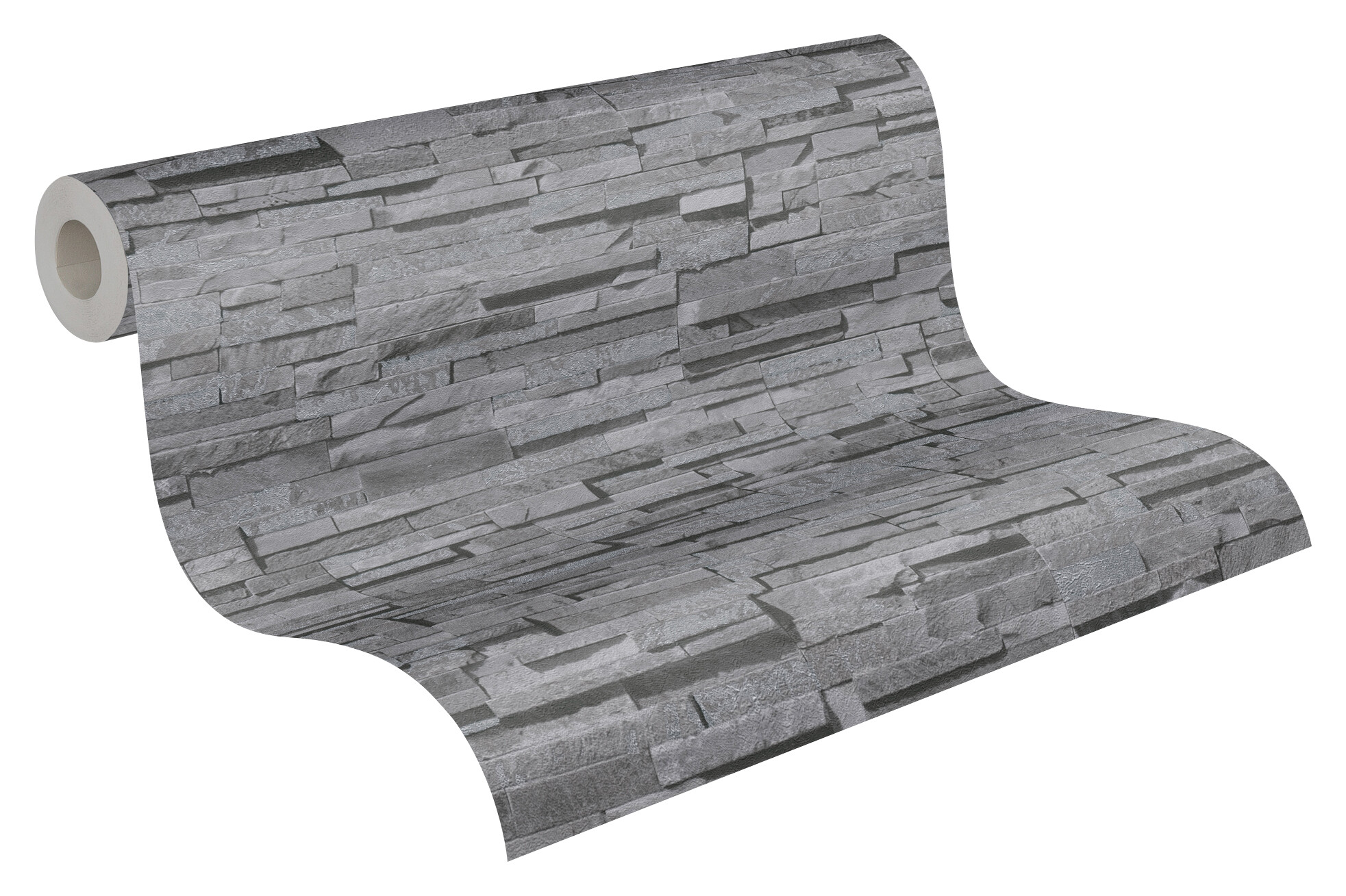 A.S.Creation Vliestapete grau B/H/D: ca. 53x1005x9,1 cm