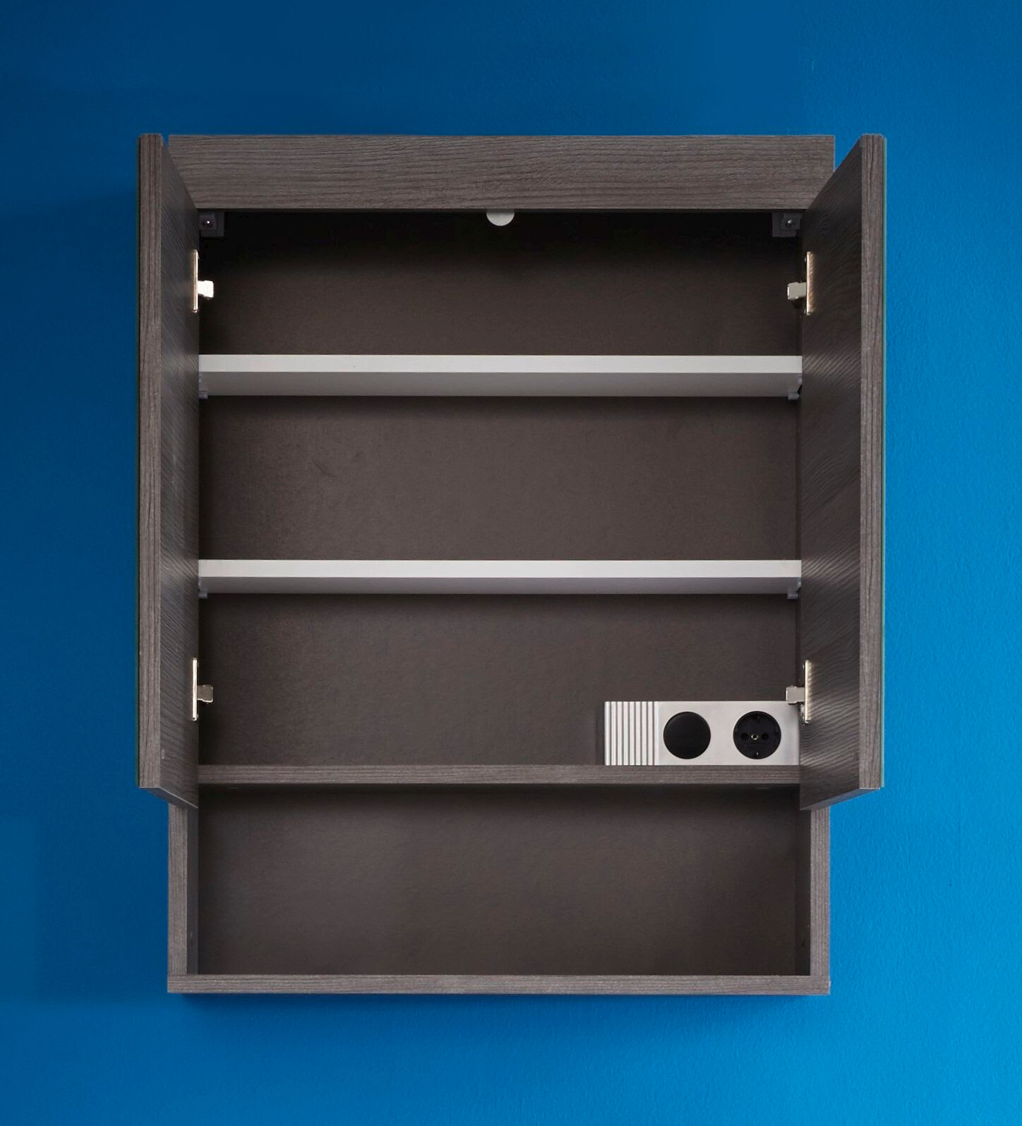 Spiegelschrank Runner Rauchsilber Nachbildung B/H/T: ca. 58x75x18 cm Spiegelschrank Runner Rauchsilber Nachbildung B/H/T: ca. 58x75x18 cm