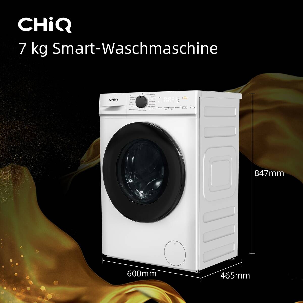 CHiQ Waschmaschine FL70121M3XWGAPO weiß B/H/T: ca. 60x84,7x46,5 cm ca. 7 kg