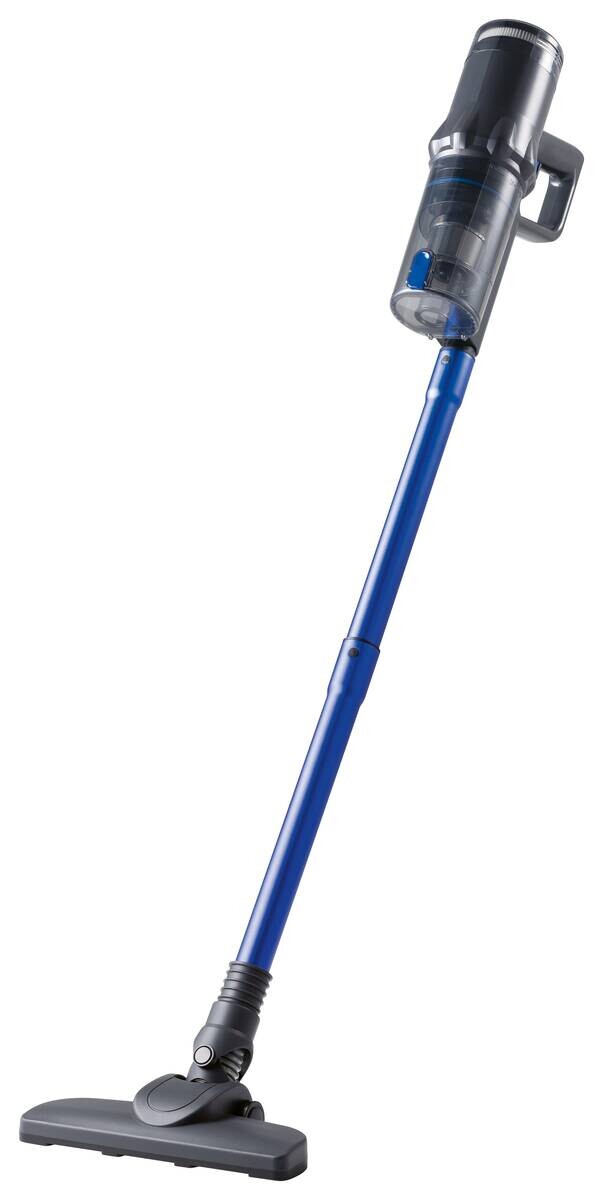 CLEANmaxx Akku-Staubsauger blau grau B/H/L: ca. 18,1x24,5x39,5 cm