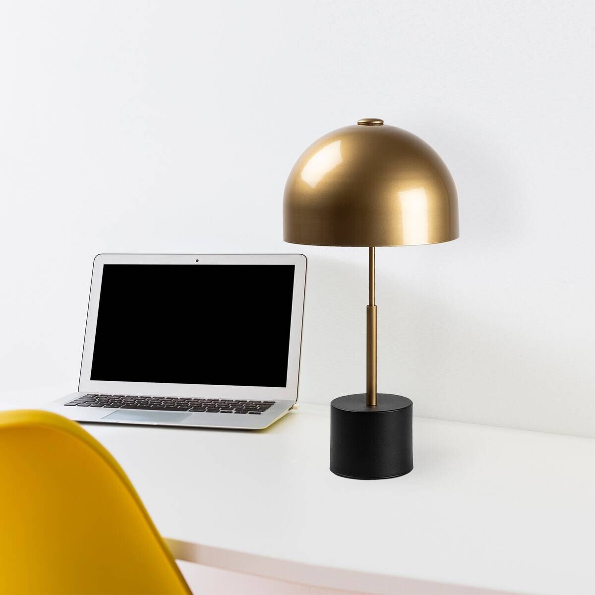 Opviq Tischleuchte Mixed bronze schwarz Metall B/H/T/L/D: ca. 26x53x26x26x26 cm E14 1 Brennstellen