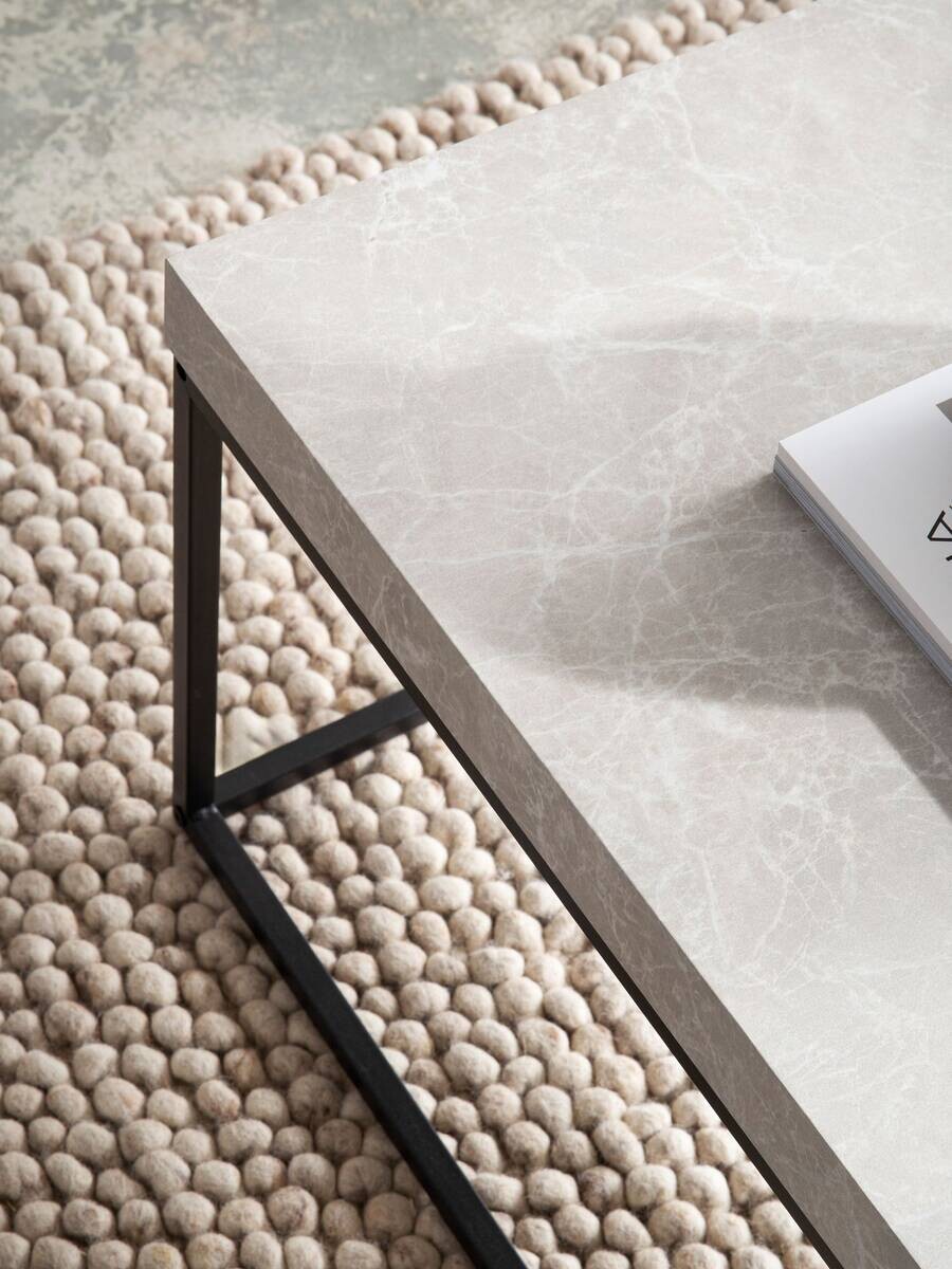 Wohnling Couchtisch Sandgrau B/H/T: ca. 120x38x60 cm