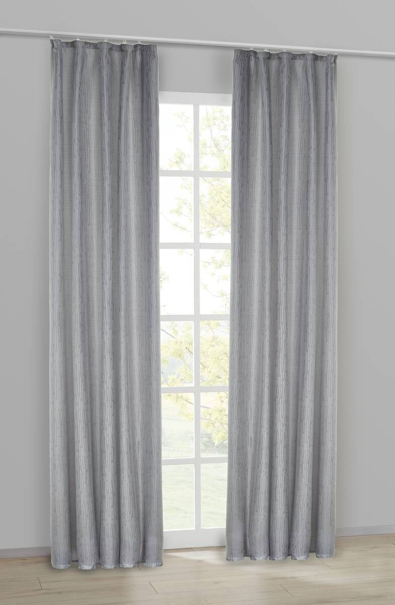 silver edition Dekovorhang Tessin silber B/L: ca. 140x245 cm