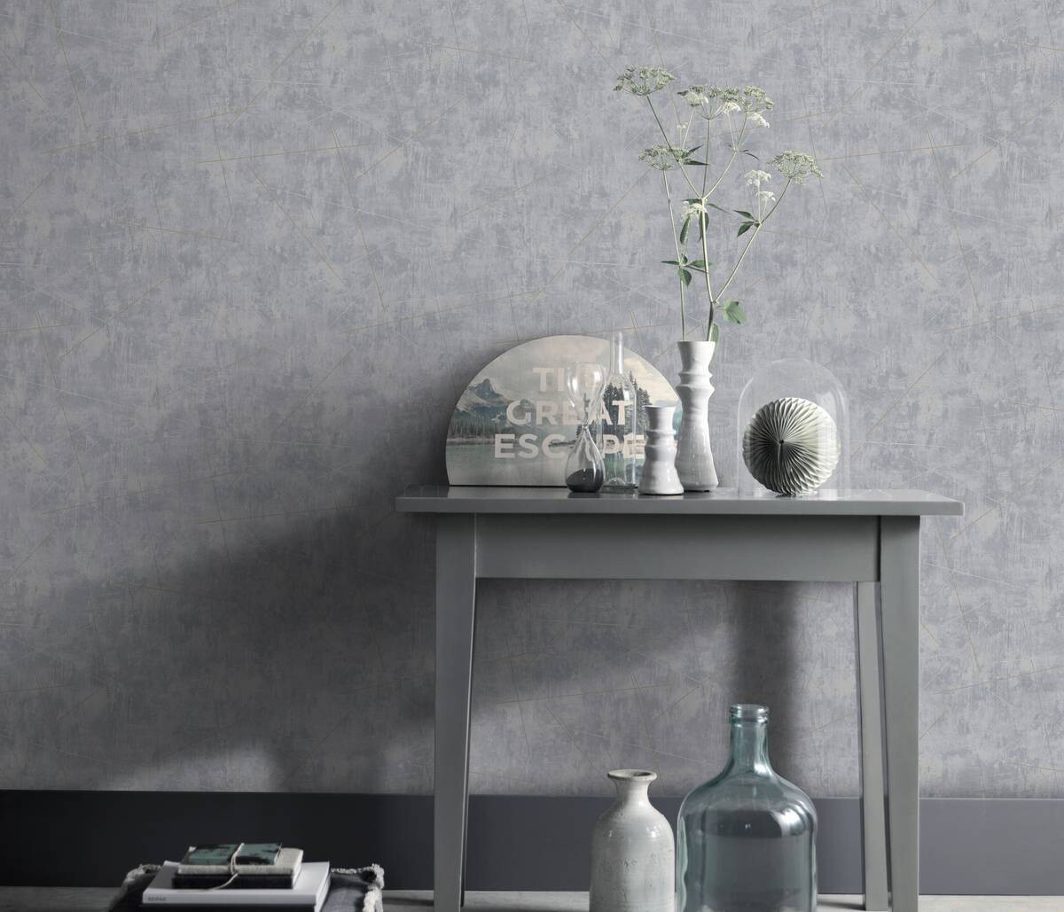 Erismann Vliestapete Betonoptik grau B/L: ca. 53x1005 cm