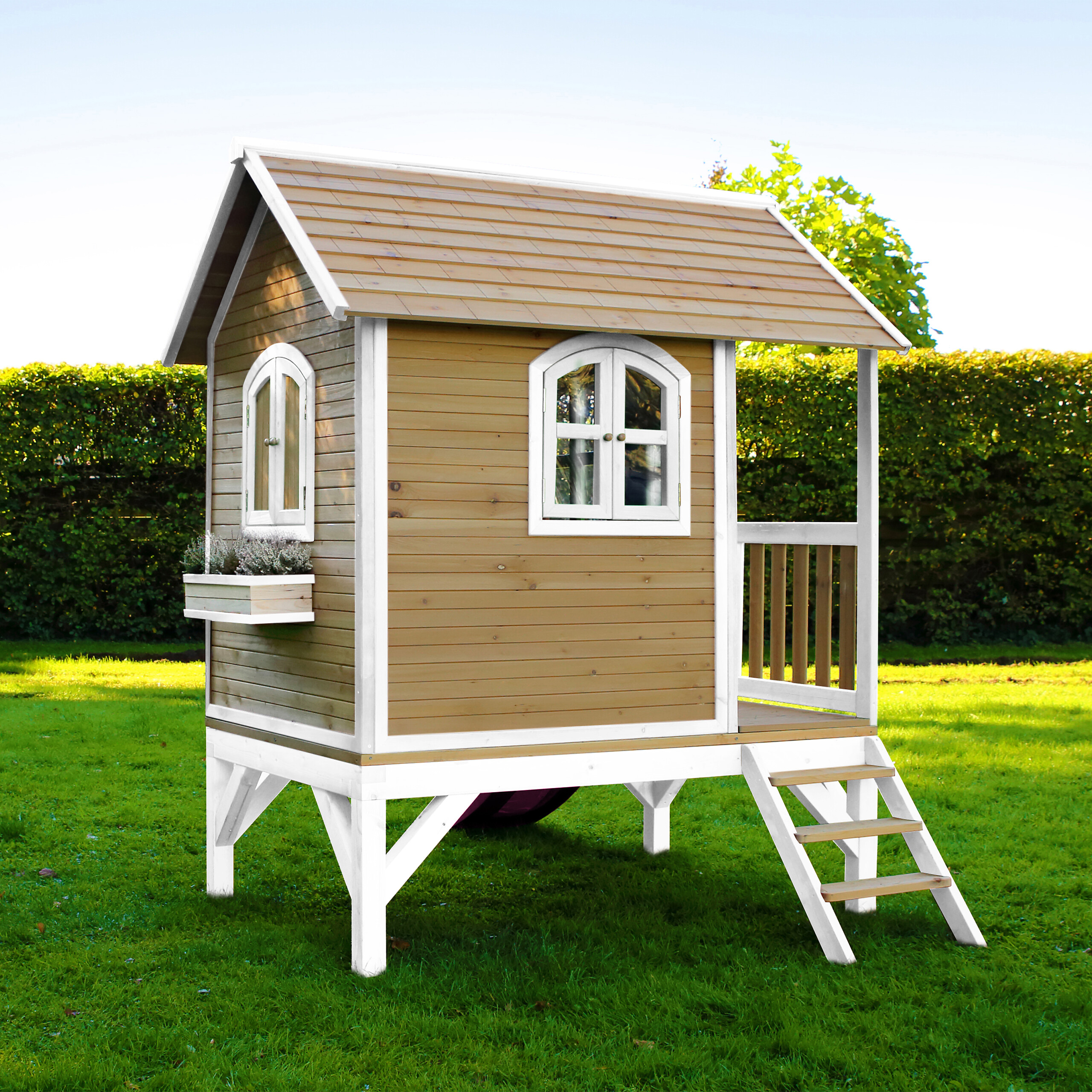 AXI Spielhaus Tom braun B/H/L: ca. 287x231x191 cm