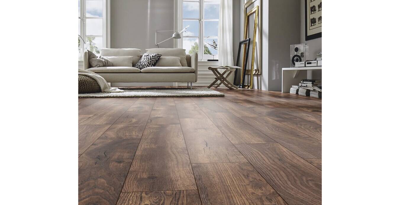 Kronotex Laminatboden Exquisit Plus ca. 2,694 m² im Paket B/L: ca. 24,4x138 cm pro Paket