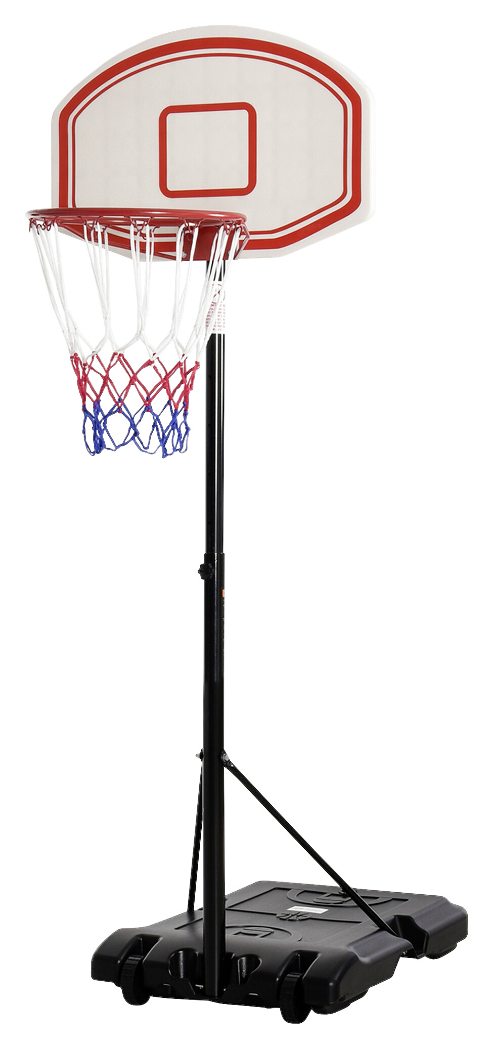 HOMCOM Basketballkorb schwarz B/H/L: ca. 71x250x75,5 cm