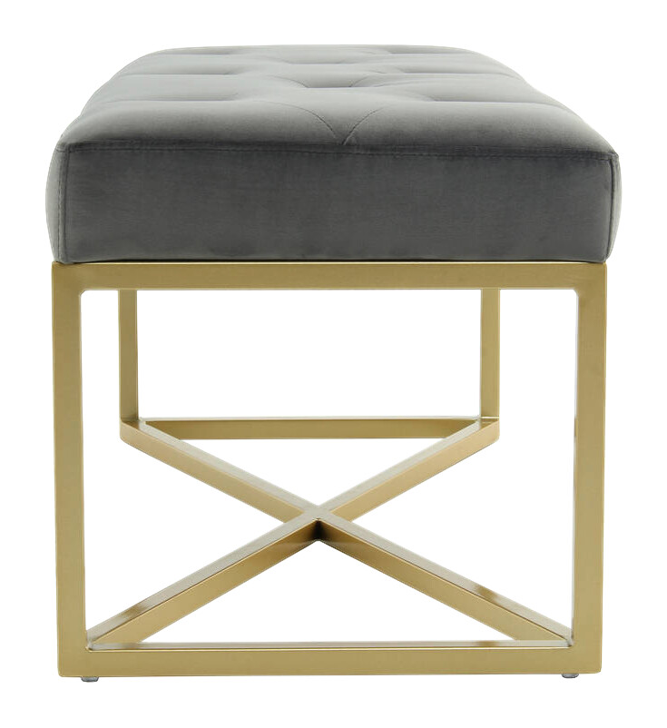 Sitzbank Diaz 101 grau B/H/T: ca. 40x40x90 cm