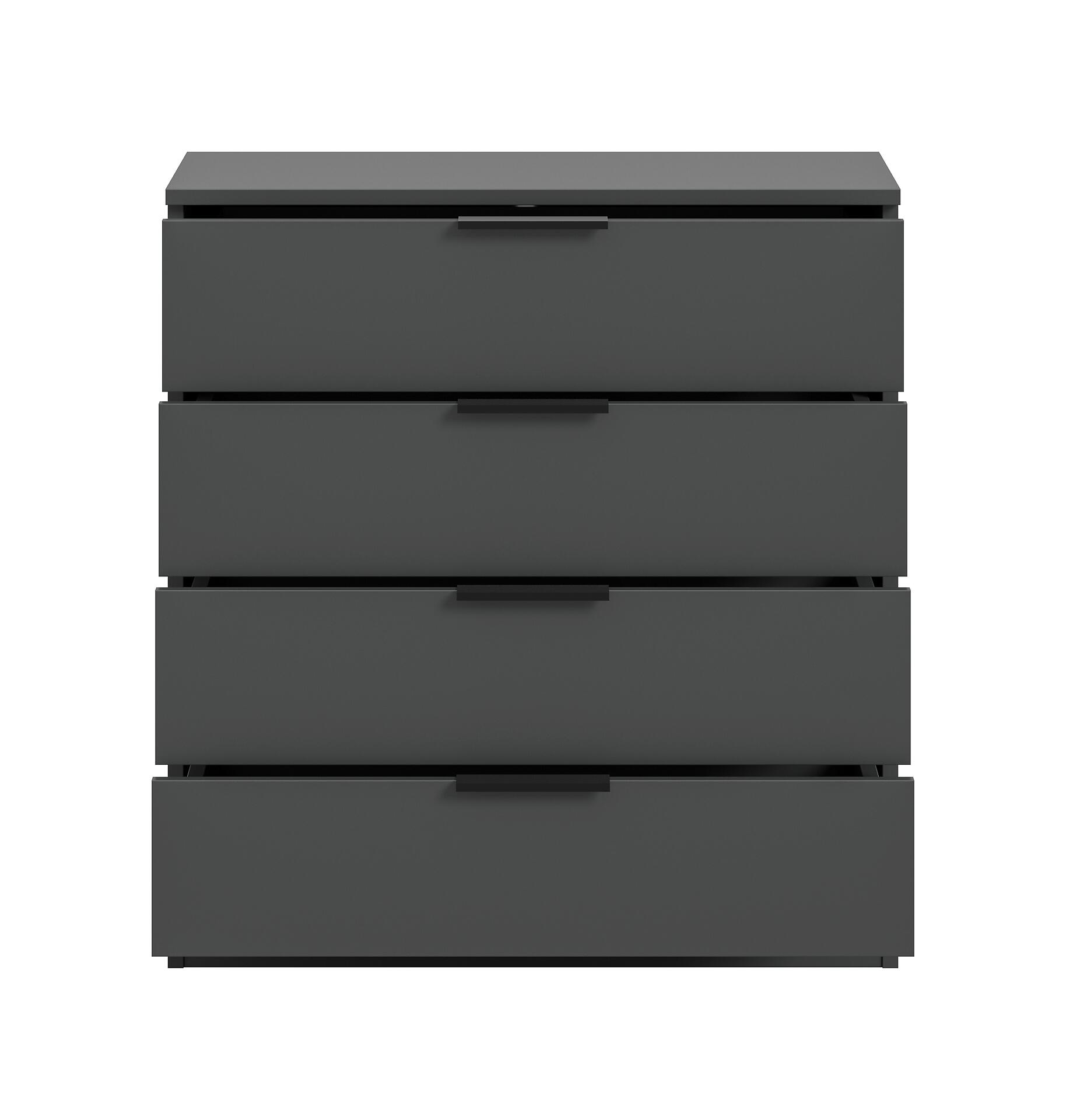 Kommode KOPENHAGEN anthrazit B/H/T: ca. 74x79x35 cm