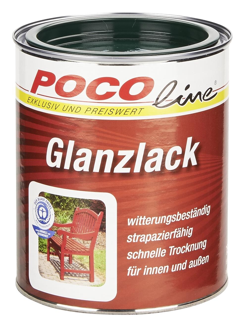 POCOline Acyl Buntlack moosgrün glänzend ca. 0,75 l