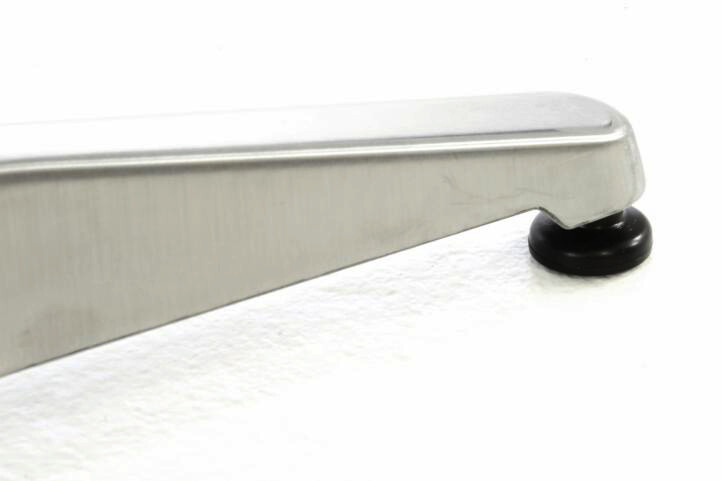 VCM Stehtisch silber Alu H/D: ca. 115x60 cm