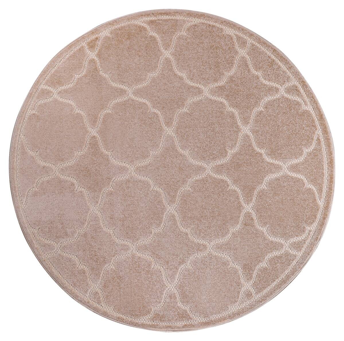 Sanat Outdoorteppich BERLIN beige B/L: ca. 120x120 cm